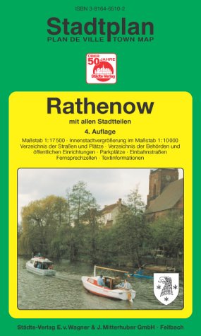 Rathenow. 1:17500 (Innenstadtvergrösserung 1:10000). Ausgabe 2004 Maps & Plans