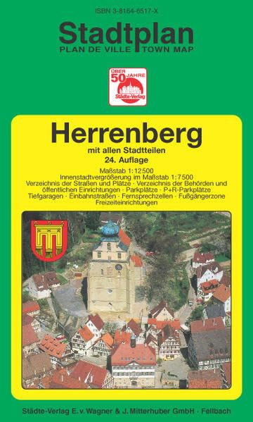 Herrenberg: 1:12500 (Innenstadtvergrösserung 1:7500). Ausgabe 2004 (Städte-Verlag Stadtpläne) Leisure, Home & Garden