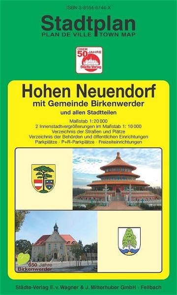 Hohen Neuendorf mit Gemeinde Birkenwerder: 1:20000 (Innenstadtvergrösserung 1:10000). Ausgabe 2005 (Städte-Verlag Stadtpläne) Leisure, Home & Garden