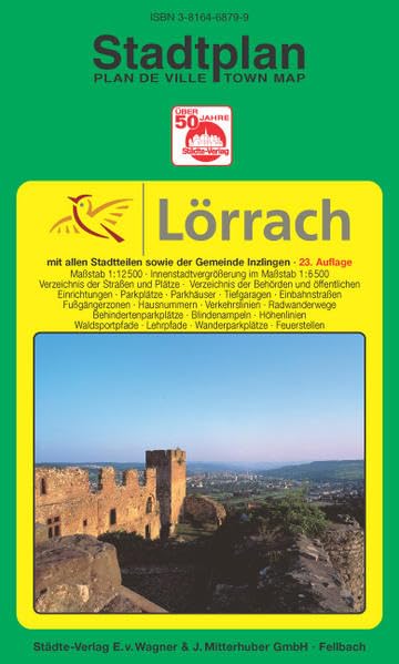 Lörrach: 1:12500 (Innenstadtvergrösserung 1:6500). Ausgabe 2005 (Städte-Verlag Stadtpläne) Leisure, Home & Garden