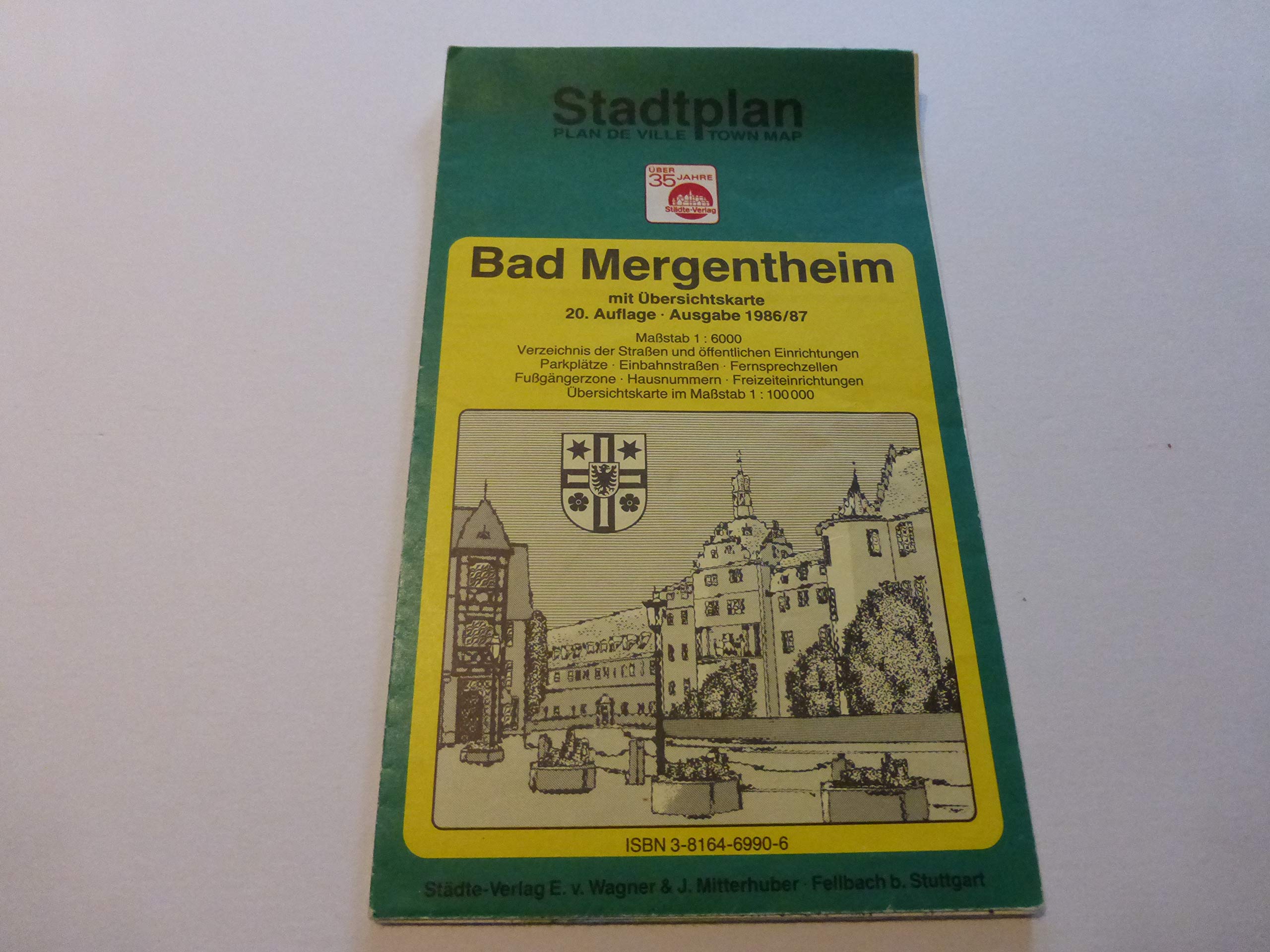 Bad Mergentheim: 1:6000. Ausgabe 1986/87 (Städte-Verlag Stadtpläne) Books
