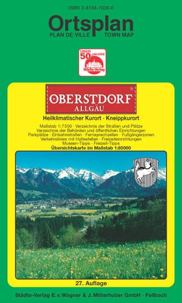 Oberstdorf /Allgäu: 1:7500. Ausgabe 2006 (Städte-Verlag Stadtpläne) Leisure, Home & Garden