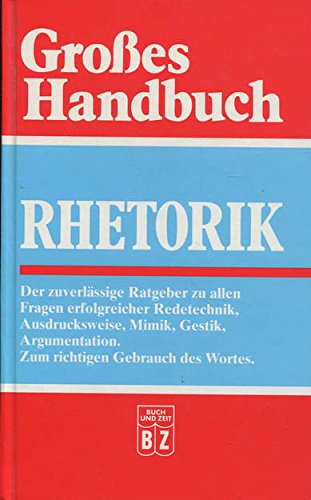 Rhetorik - GroÃŸes Handbuch Books