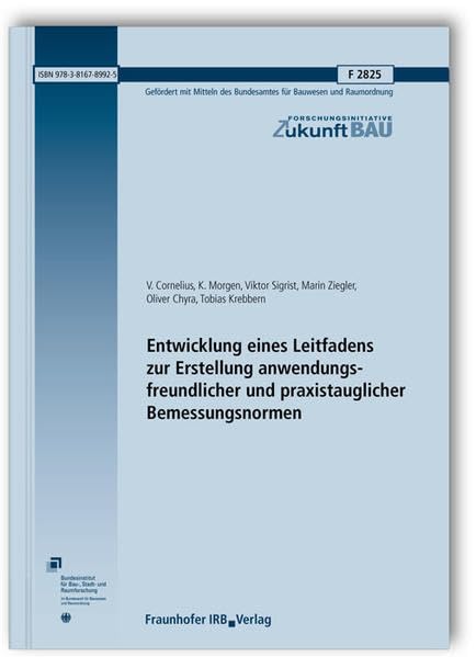 Entwicklung eines Leitfadens zur Erstellung anwendungsfreundlicher und praxistauglicher Bemessungsnormen. Abschlussbericht. (Forschungsinitiative Zukunft Bau) Business & Technology