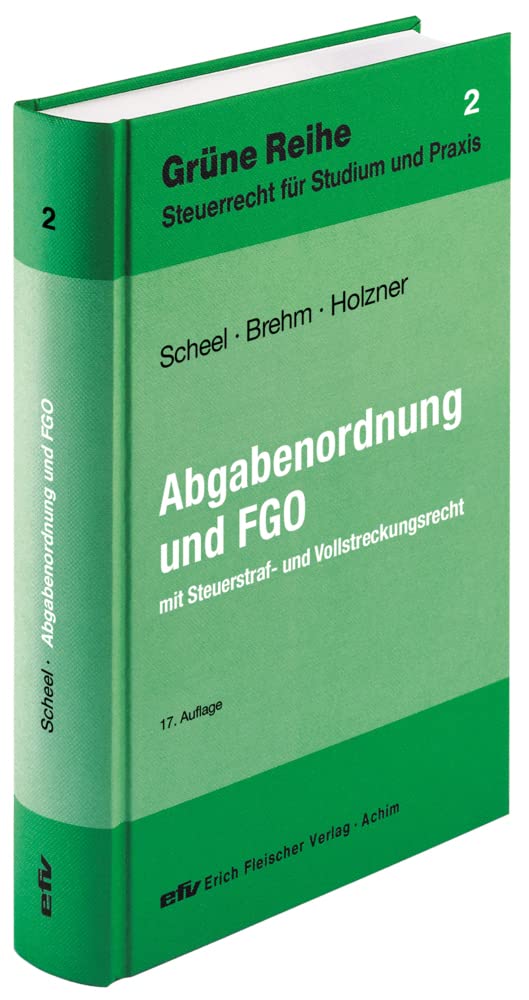 Abgabenordnung und Finanzgerichtsordnung Law