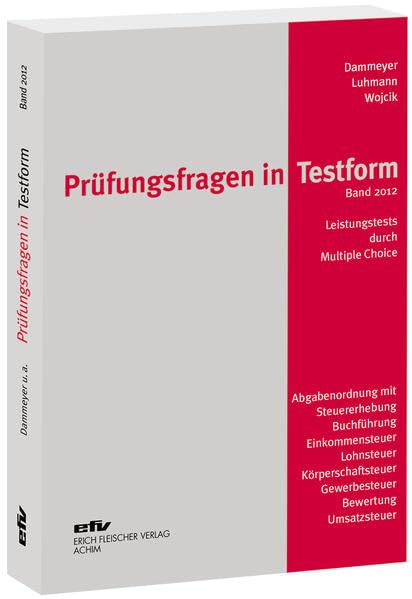 Prüfungsfragen in Testform Law Books