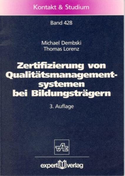 Zertifizierung von Qualitätsmanagementsystemen bei Bildungsträgern Law