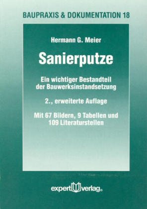 Sanierputze: Ein wichtiger Bestandteil der Bauwerksinstandsetzung (Baupraxis + Dokumentation) Business & Technology
