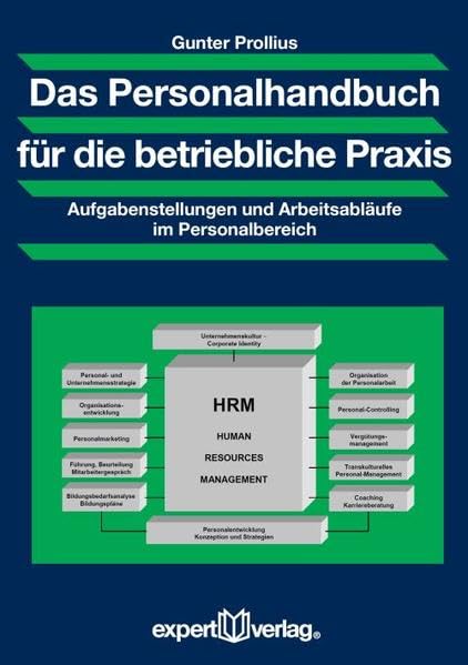 Das Personalhandbuch für die betriebliche Praxis: Aufgabenstellungen und Arbeitsabläufe im Personalbereich Law