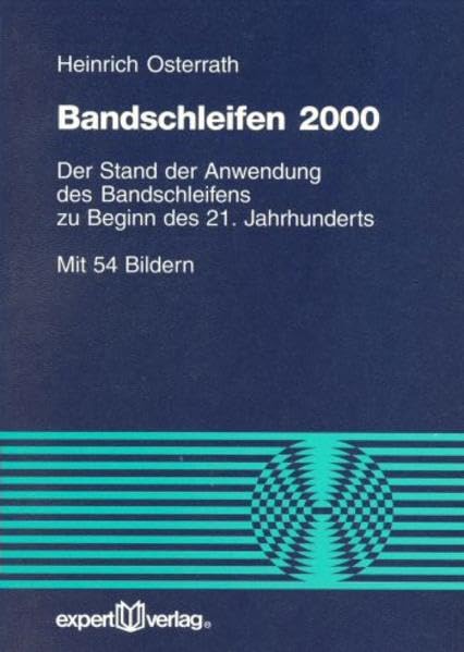 Bandschleifen 2000: Der Stand der Anwendung des Bandschleifens zu Beginn des 21. Jahrhunderts (Reihe Technik) Business & Technology
