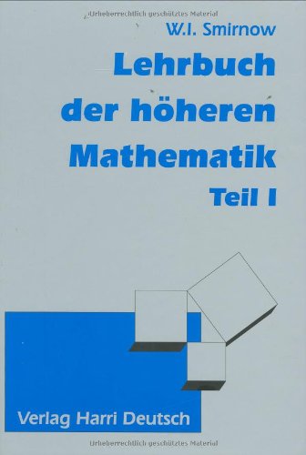 Lehrgang der höheren Mathematik 1 book