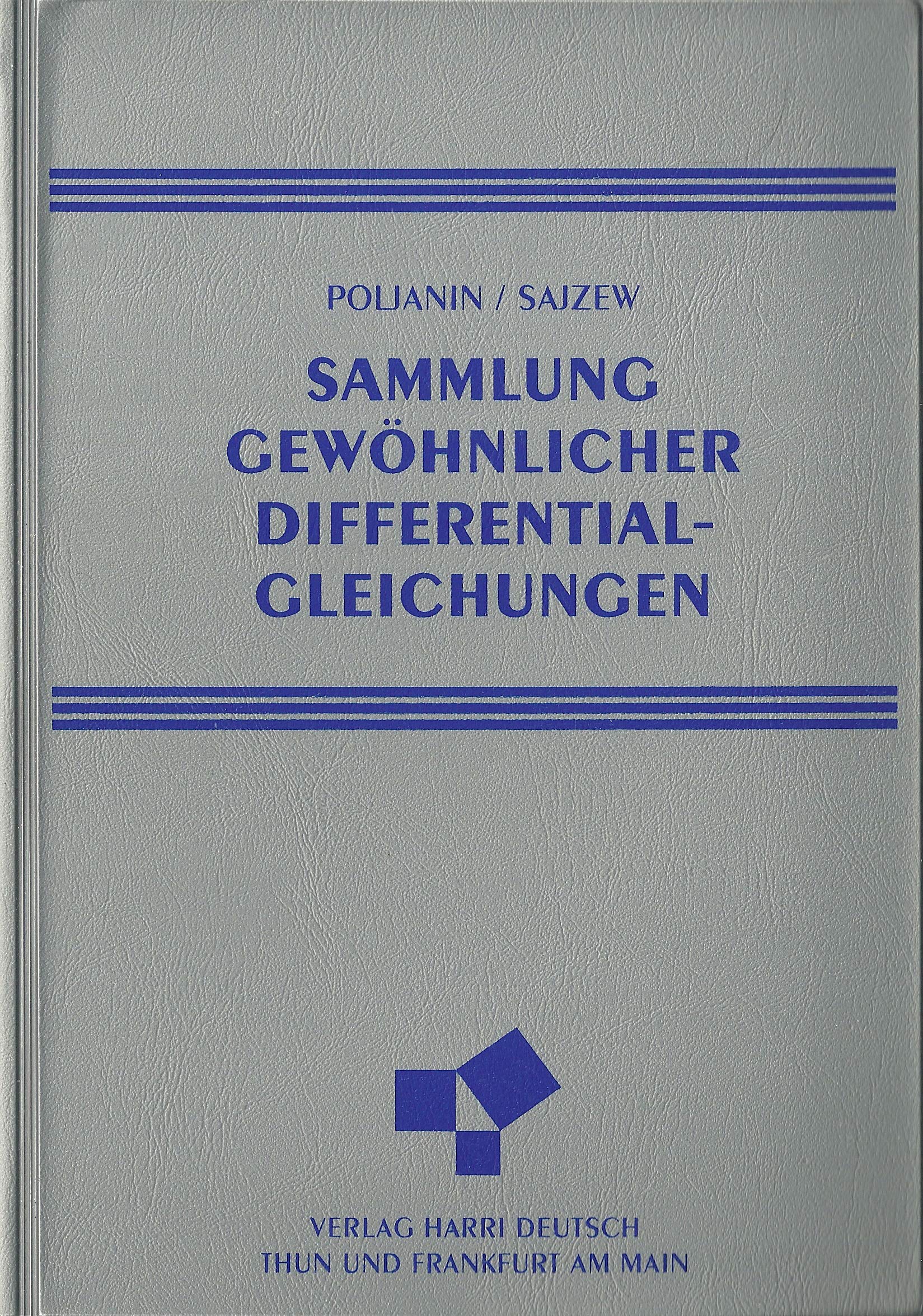 Sammlung gewöhnlicher Differentialgleichungen Mathematics