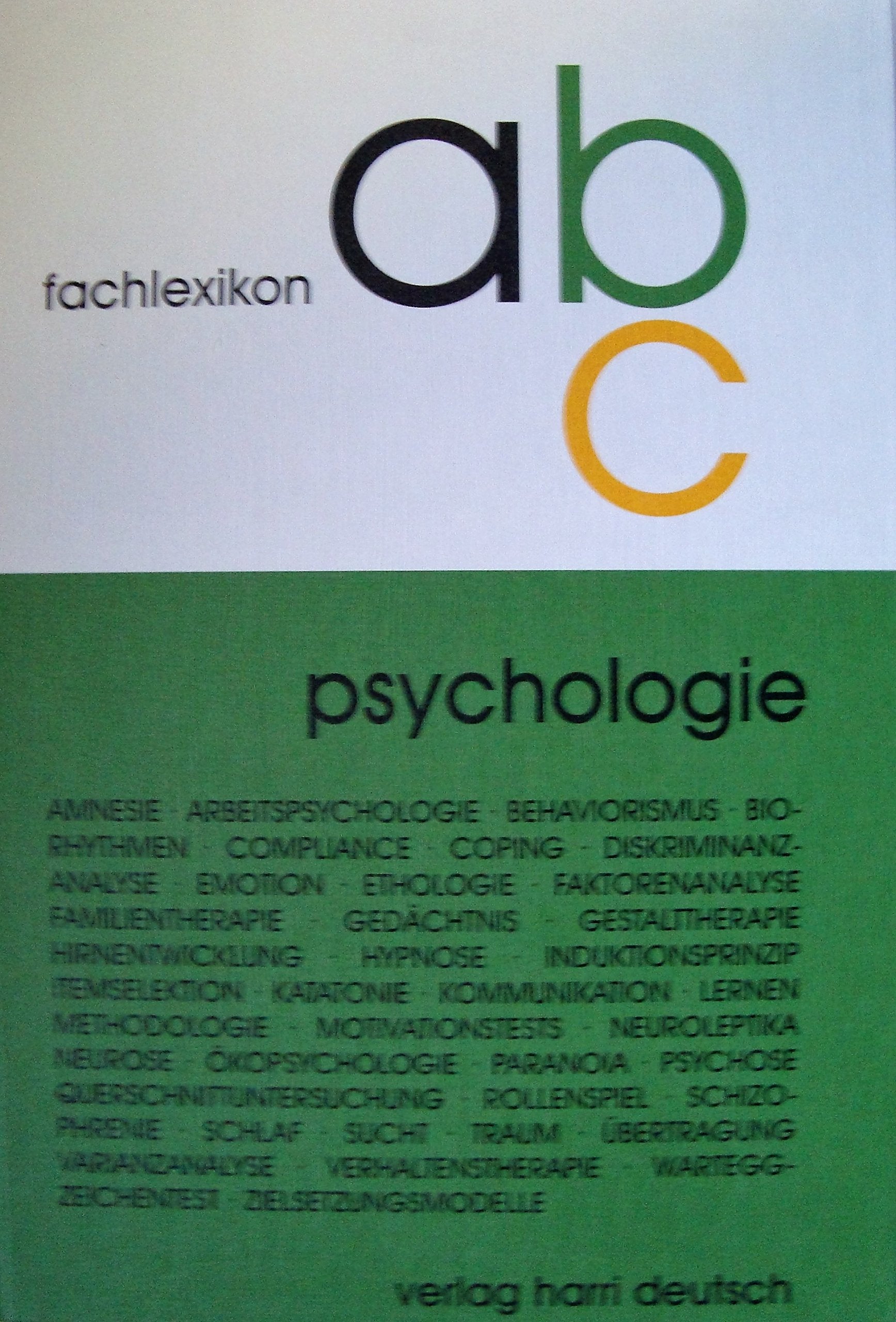 Fachlexikon ABC Psychologie Reference Books