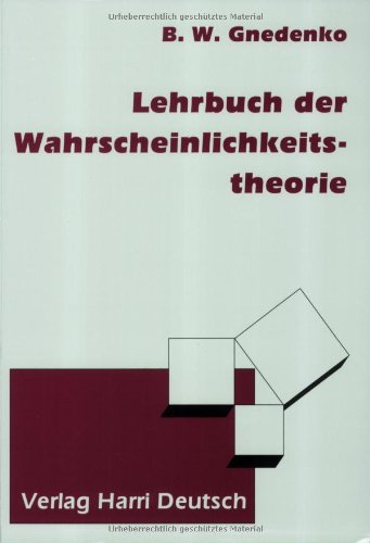 Lehrbuch der Wahrscheinlichkeitstheorie Mathematics