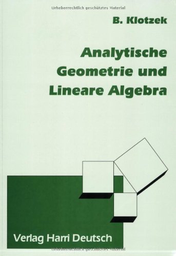 Analytische Geometrie und Lineare Algebra Mathematics