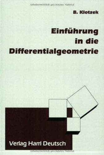 Einführung in die Differentialgeometrie Mathematics