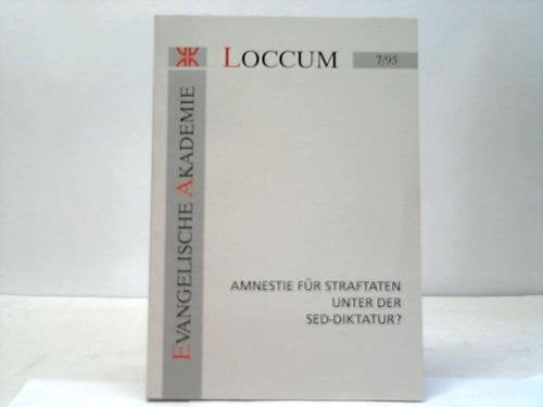 Amnestie für Dtraftaten unter der SED-Diktatur?. Books