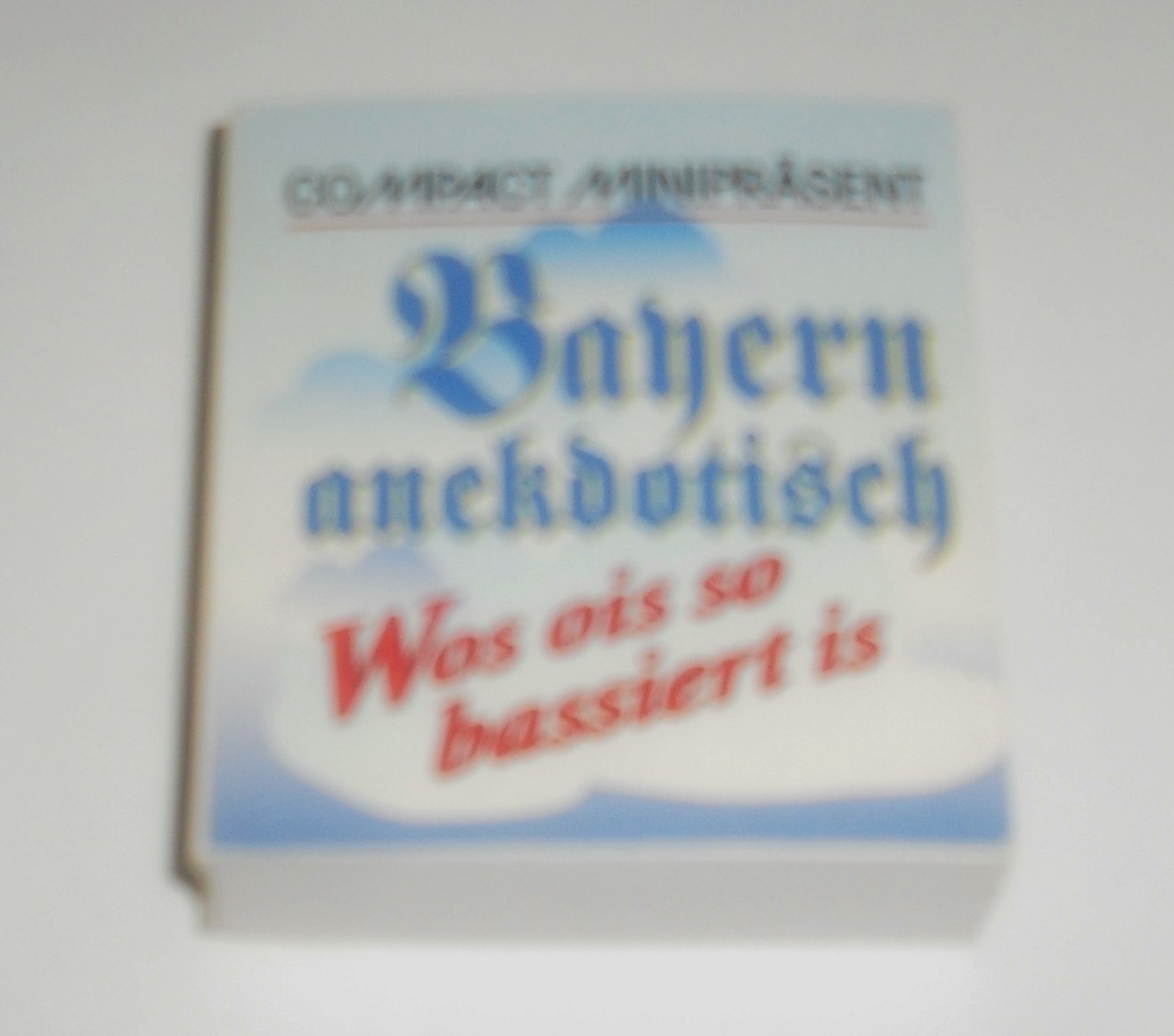 Compact Minipräsent. Bayern anekdotisch Lifestyle