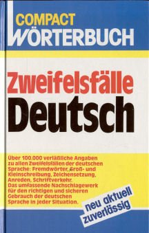 Zweifelsfälle Deutsch (Compact Hand- und Wörterbücher) Learning & Reference