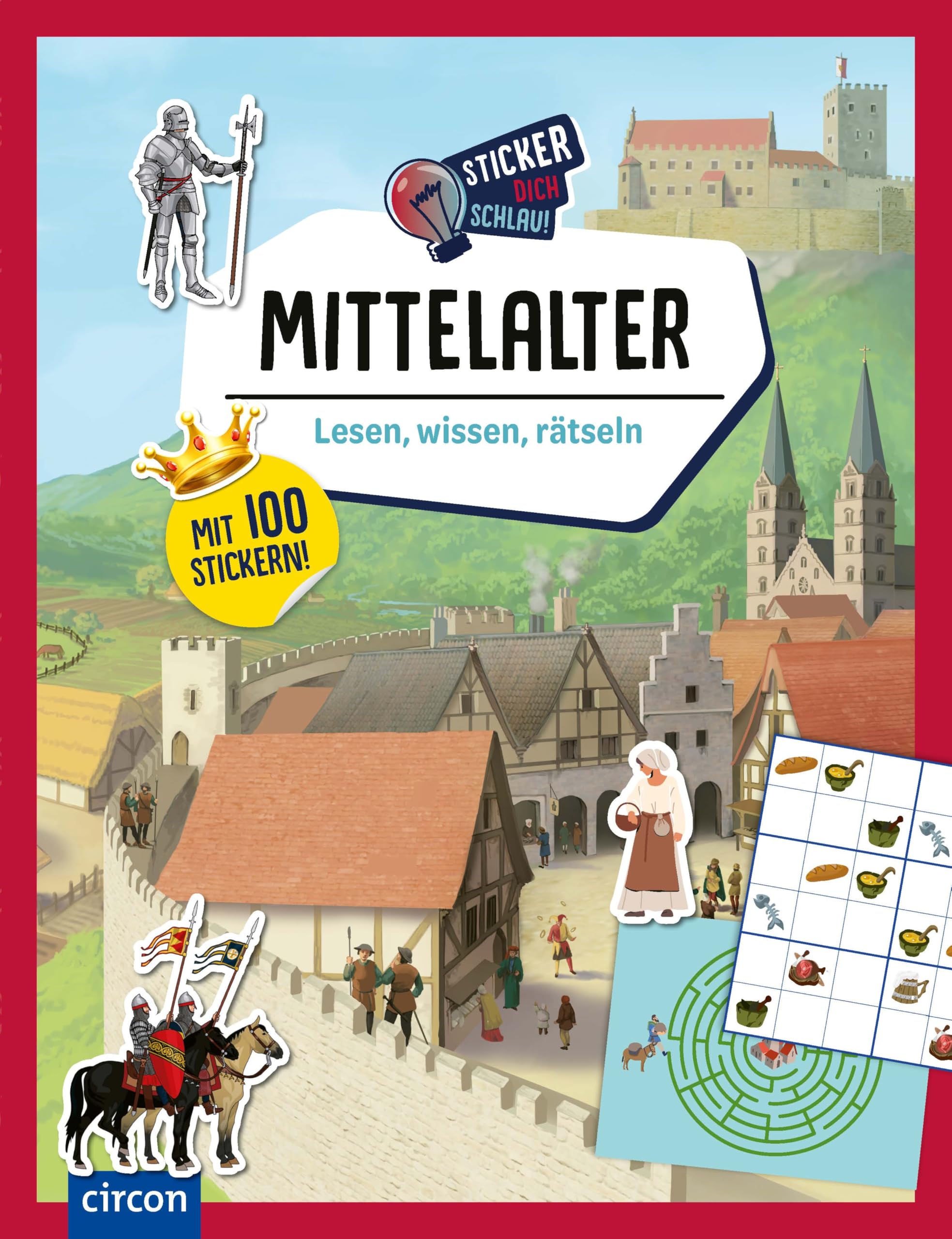 Mittelalter: Lesen, wissen, rätseln (Sticker dich schlau) Leisure & Fun