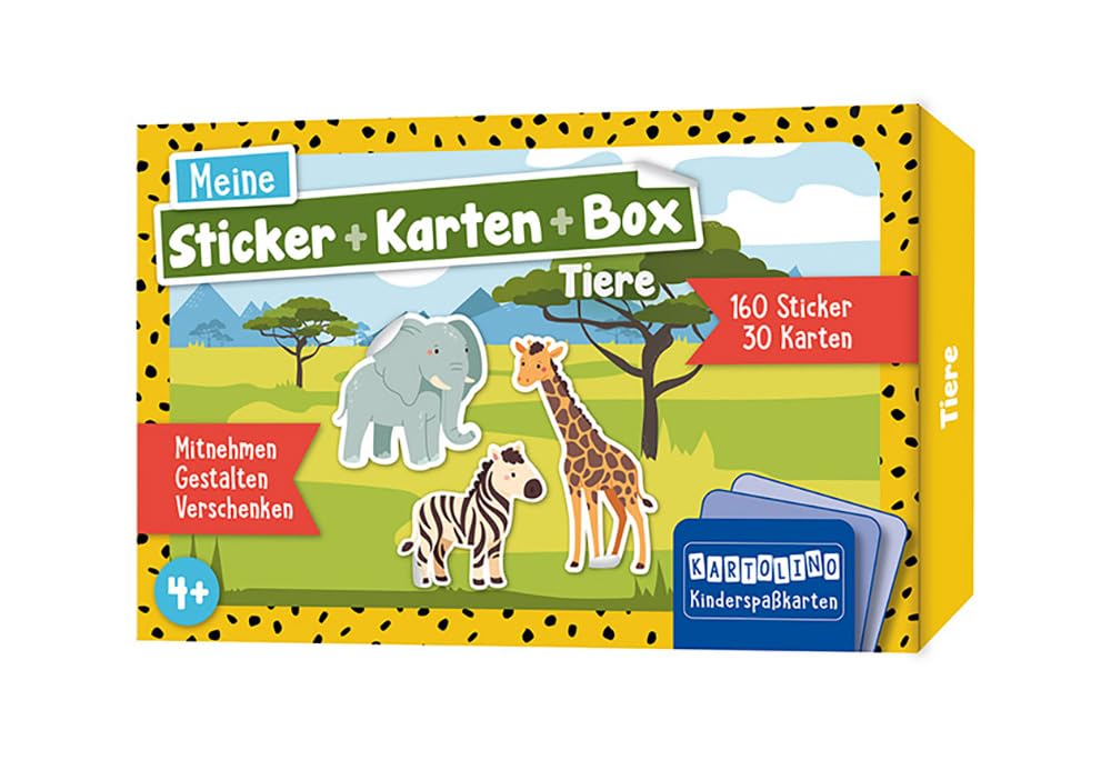 Product Image: Meine Sticker + Karten + Box - Tiere