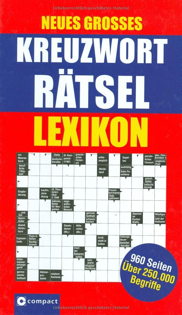 Neues grosses Kreuzworträtsel Lexikon Leisure & Fun