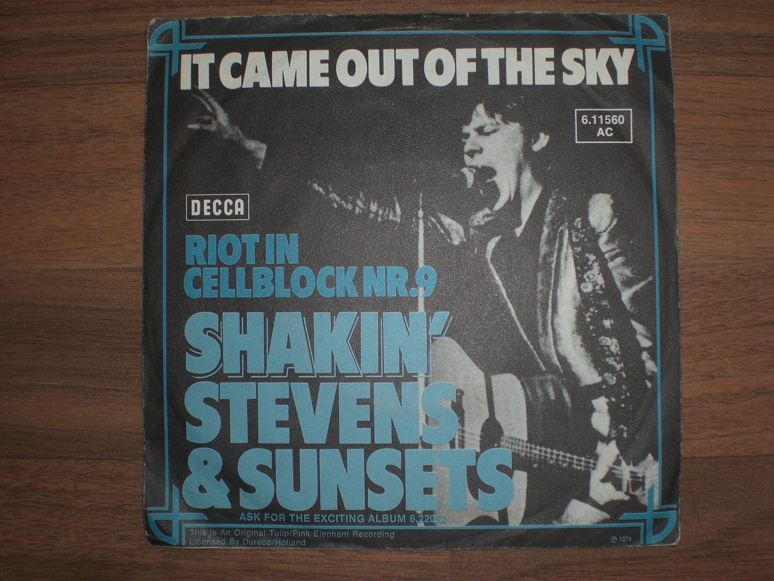 7 inch Vinyl Single! It Came Out Of The Sky / Riot In Cellblock Nr. 9 Music