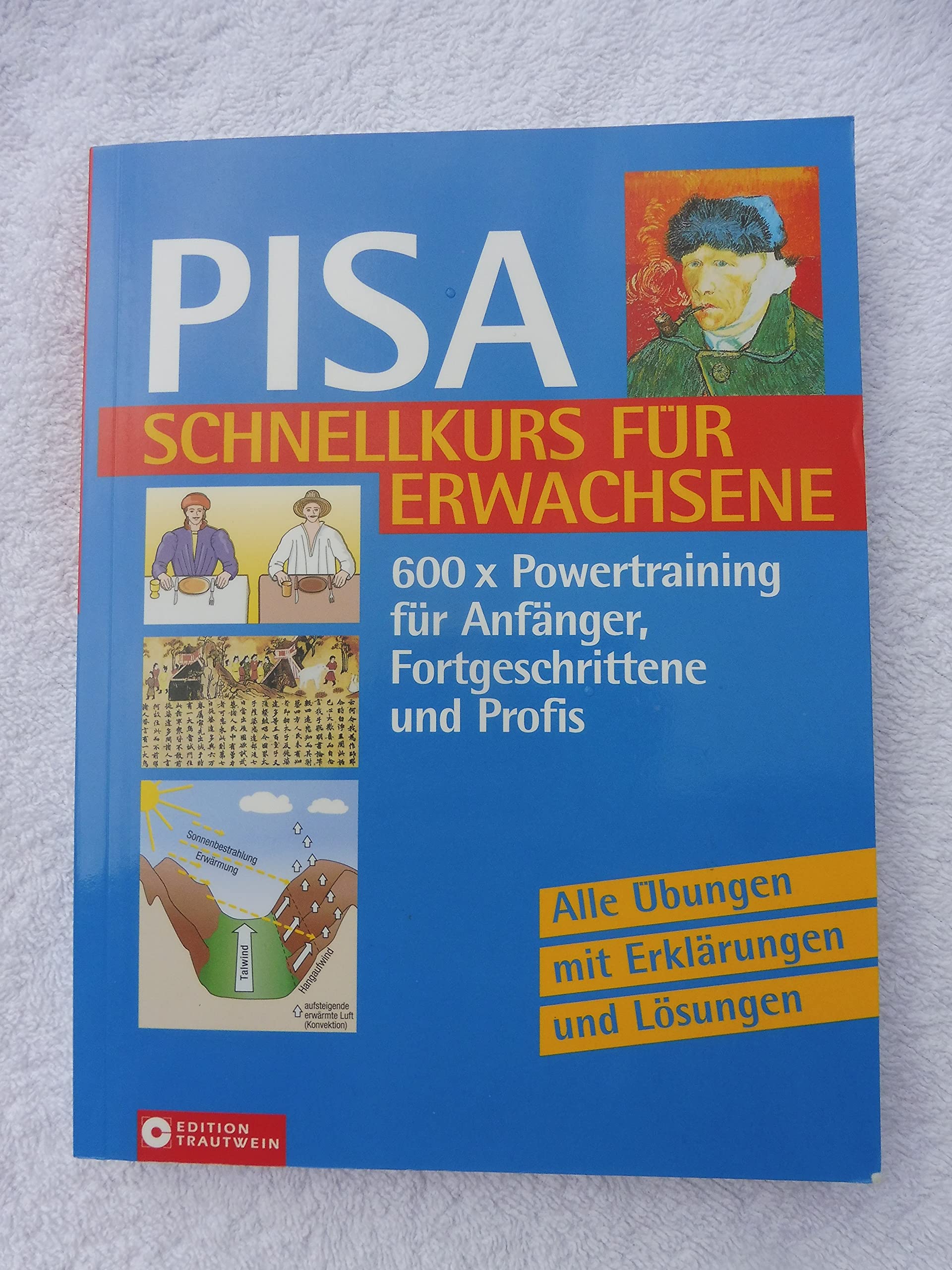 Pisa Schnellkurs für Erwachsene: 600 x Powertraining für Anfänger, Fortgeschrittene und Profis. Alle Übungen mit Erklärungen und Lösungen General education