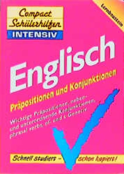 Compact Schülerhilfen intensiv, Englisch, Präpositionen und Konjunktionen, Lernbaustein Foreign Languages ​​& Dictionaries