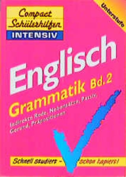 Compact Schülerhilfen intensiv, Englisch, Grammatik, Unterstufe Foreign Languages ​​& Dictionaries