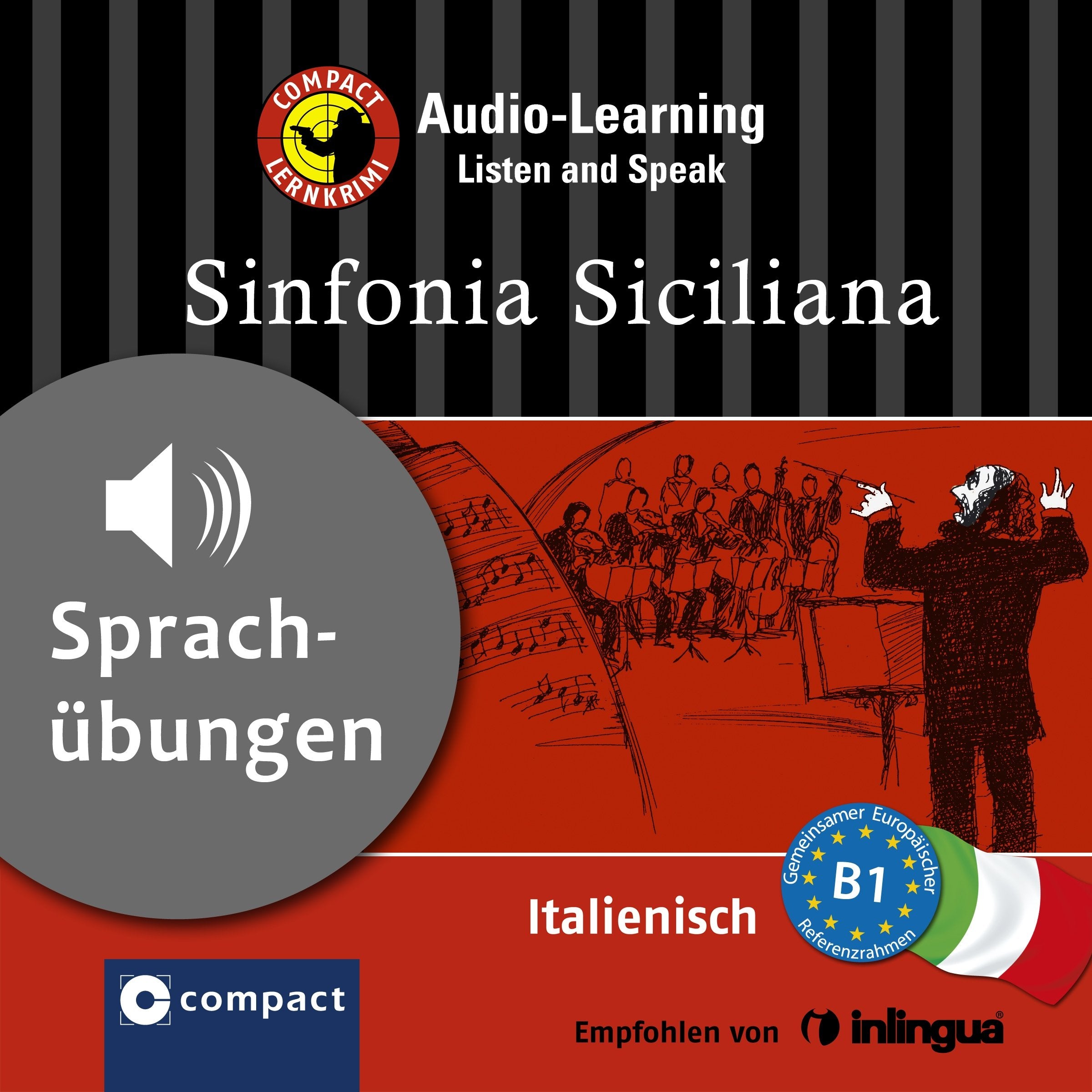 Sinfonia Siciliana: Lernkrimi Italienisch (Compact Lernkrimi Hörbuch) Study Guides
