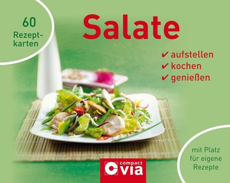 Salate: Aufstellen, kochen, genießen. Mit Platz für eigene Rezepte Leisure, Home & Garden