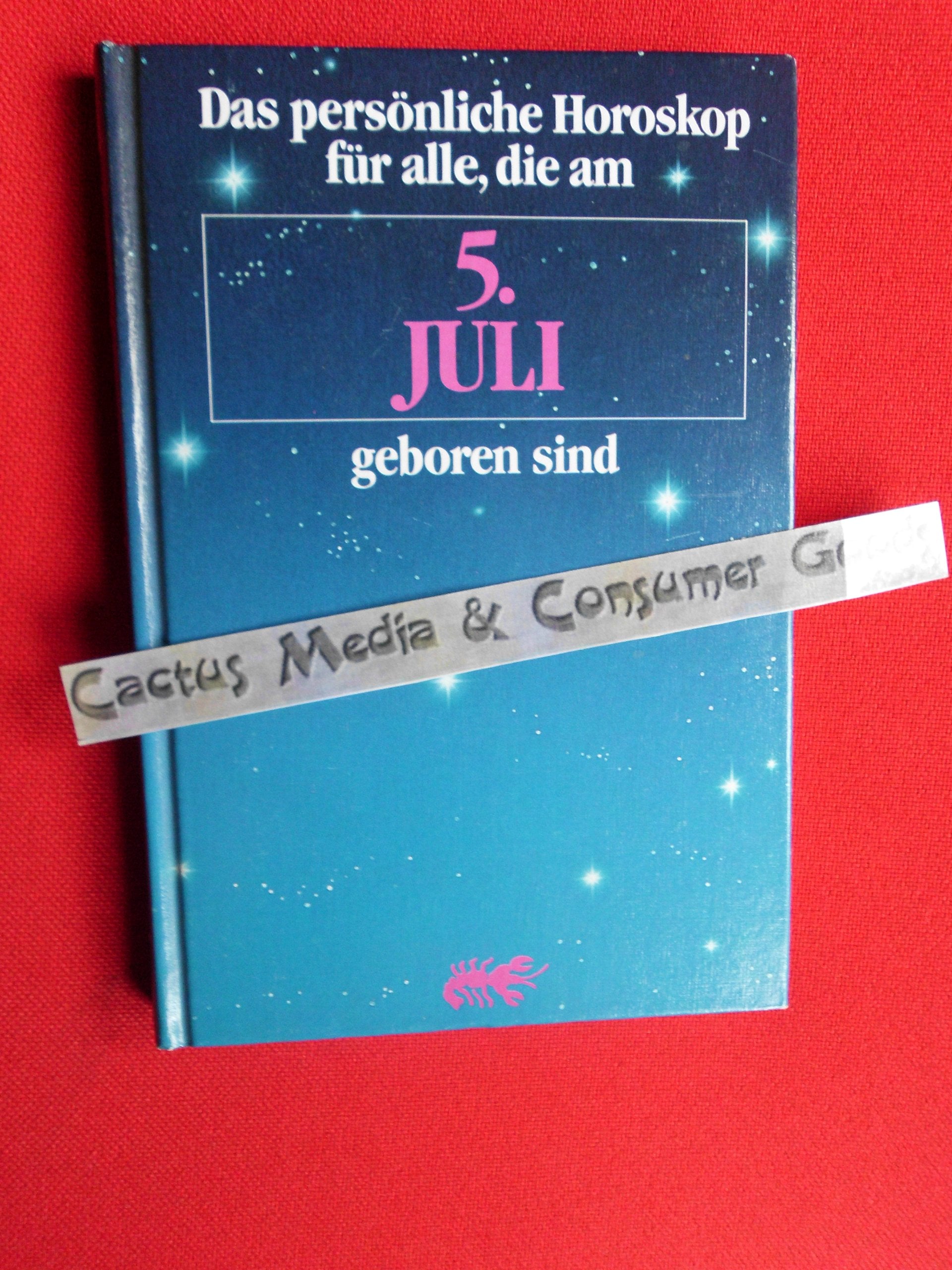 5. Juli. Krebs. Books