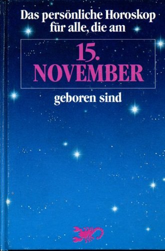 15. November. Skorpion. Books