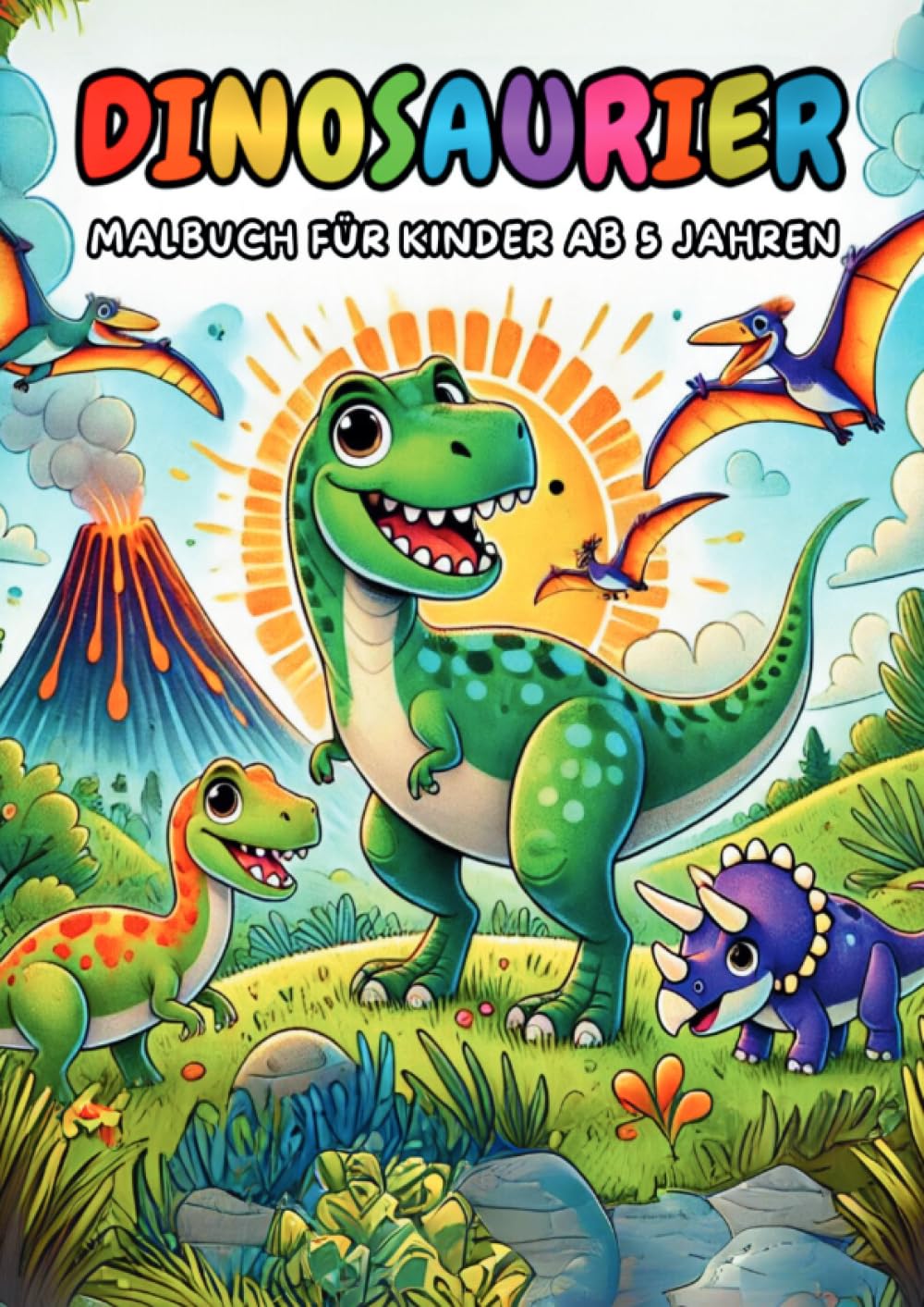 Dinosaurier Malbuch für Kinder ab 5 Jahren: Lustiges Ausmalbuch mit spannenden Fakten - Kreativer Malspaß für Jungen & Mädchen (Malbücher und ... Jungen & Mädchen (Malbücher und -blöcke) Manga