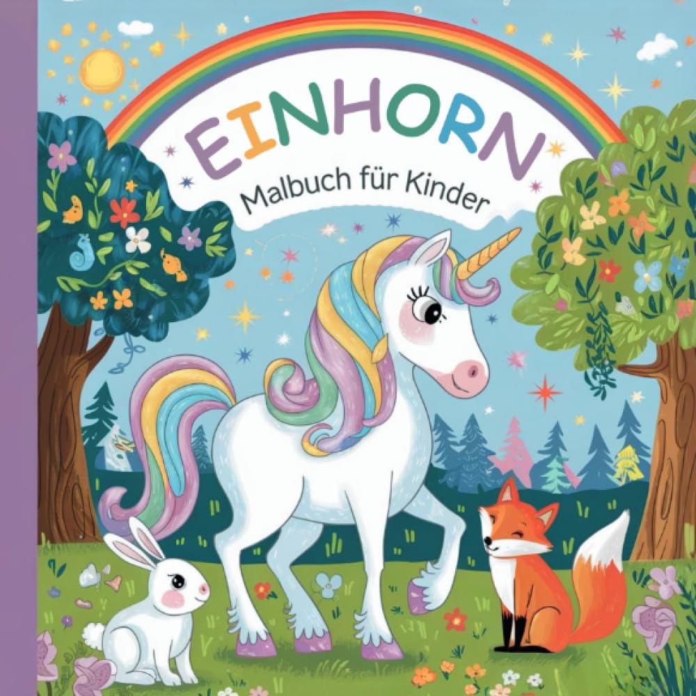 Einhorn Malbuch für Kinder: Zauberhafte Einhörner zum Ausmalen für Kinder ab 4 Jahren - Das ideale Einhorn Geschenk für Mädchen Manga
