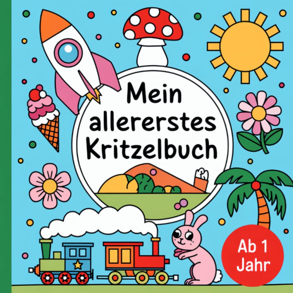 Mein allererstes Kritzelbuch ab 1 Jahr: Über 60 liebevoll gestaltete Bilder mit einfachen Motiven wie Tieren, Autos und Früchten – Das perfekte Geschenk für Kleinkinder Living & Furnishing