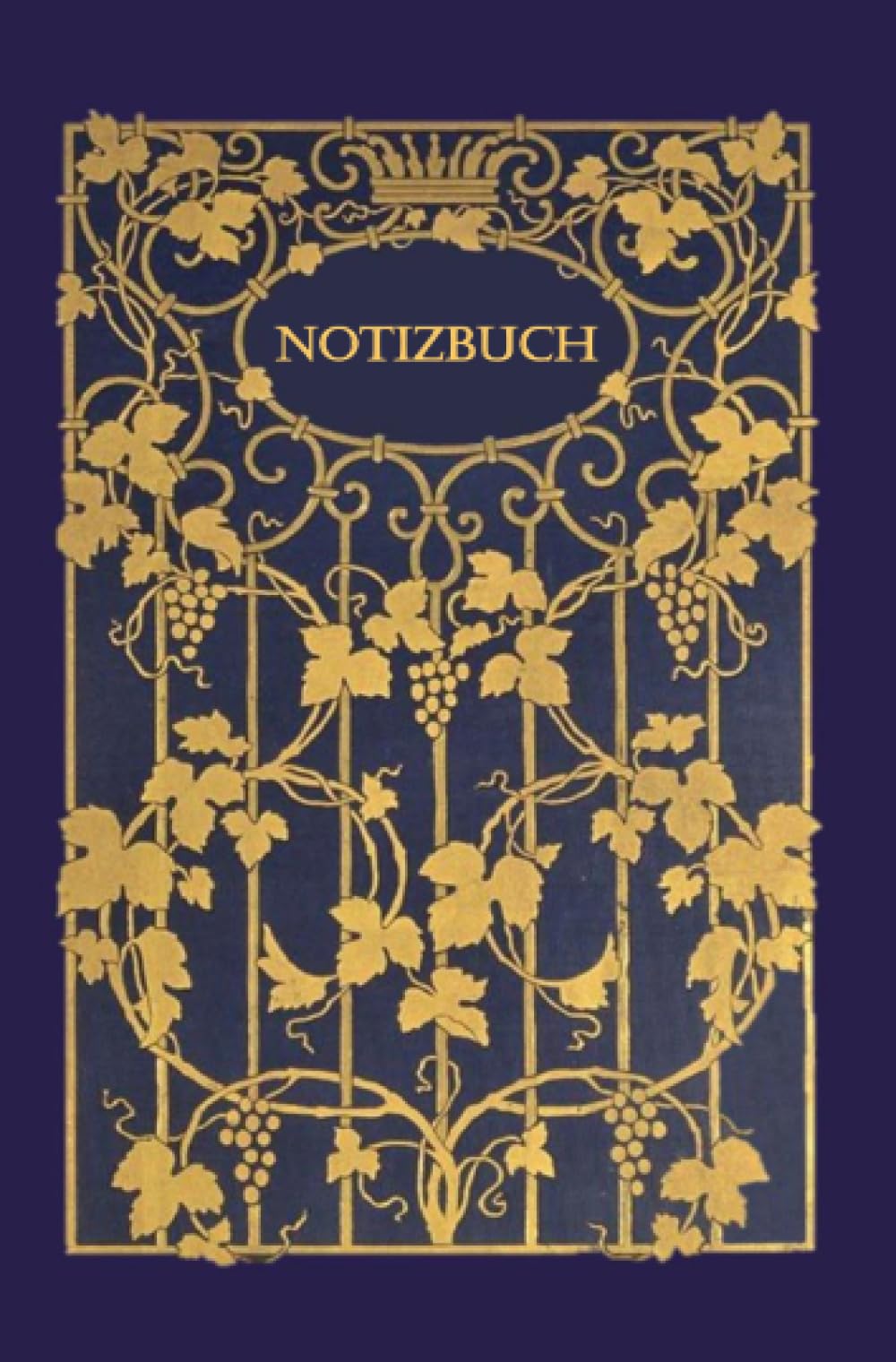 Notizbuch: Gedankentrauben antik - 100 Seiten/ 14,5 x 19cm/ liniert/ 90g m2/ cremeweißes Papier Lifestyle