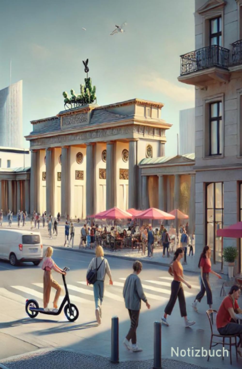 Notizbuch Berlin: Hauptstadt, modernes Design - 100 Seiten/ 14,5 x 19cm/ liniert/ 90g m2/ cremeweißes Papier Lifestyle