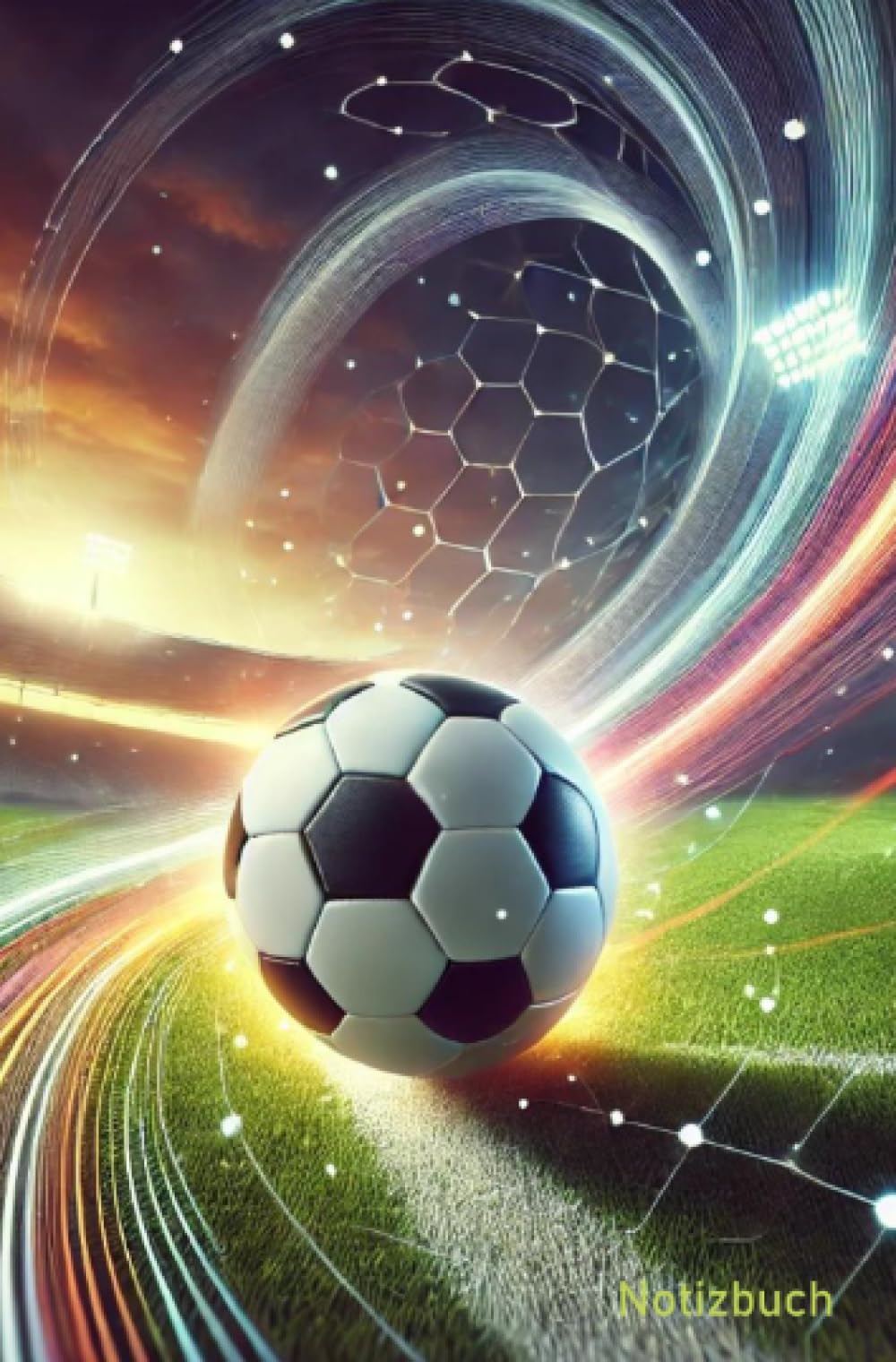 Notizbuch Fußball: Sport, modernes Design - 100 Seiten/ 14,5 x 19cm/ liniert/ 90g m2/ cremeweißes Papier Lifestyle