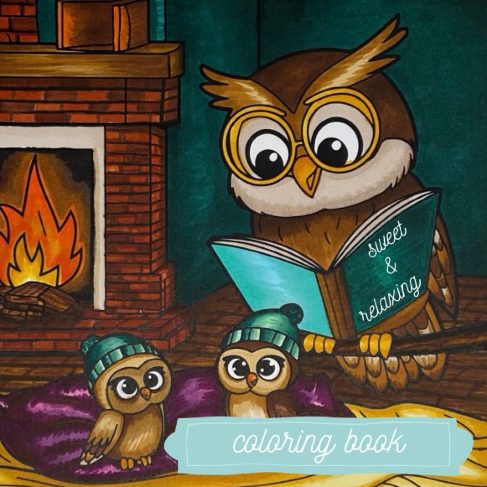 Sweet & Relaxing Coloring Book – Kreatives Malbuch für Entspannung & Freude: Malbuch mit süßen Designs: Stressabbau und kreativer Spaß für Kinder und Erwachsene Living & Furnishing