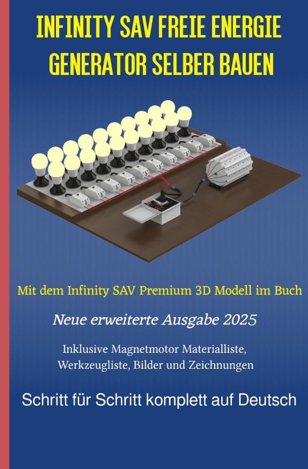 Infinity SAV Freie Energie Generator selber bauen: Mit dem Infinity SAV Premium 3D Modell im Buch Ausgabe 2025 Hobbies & Crafts