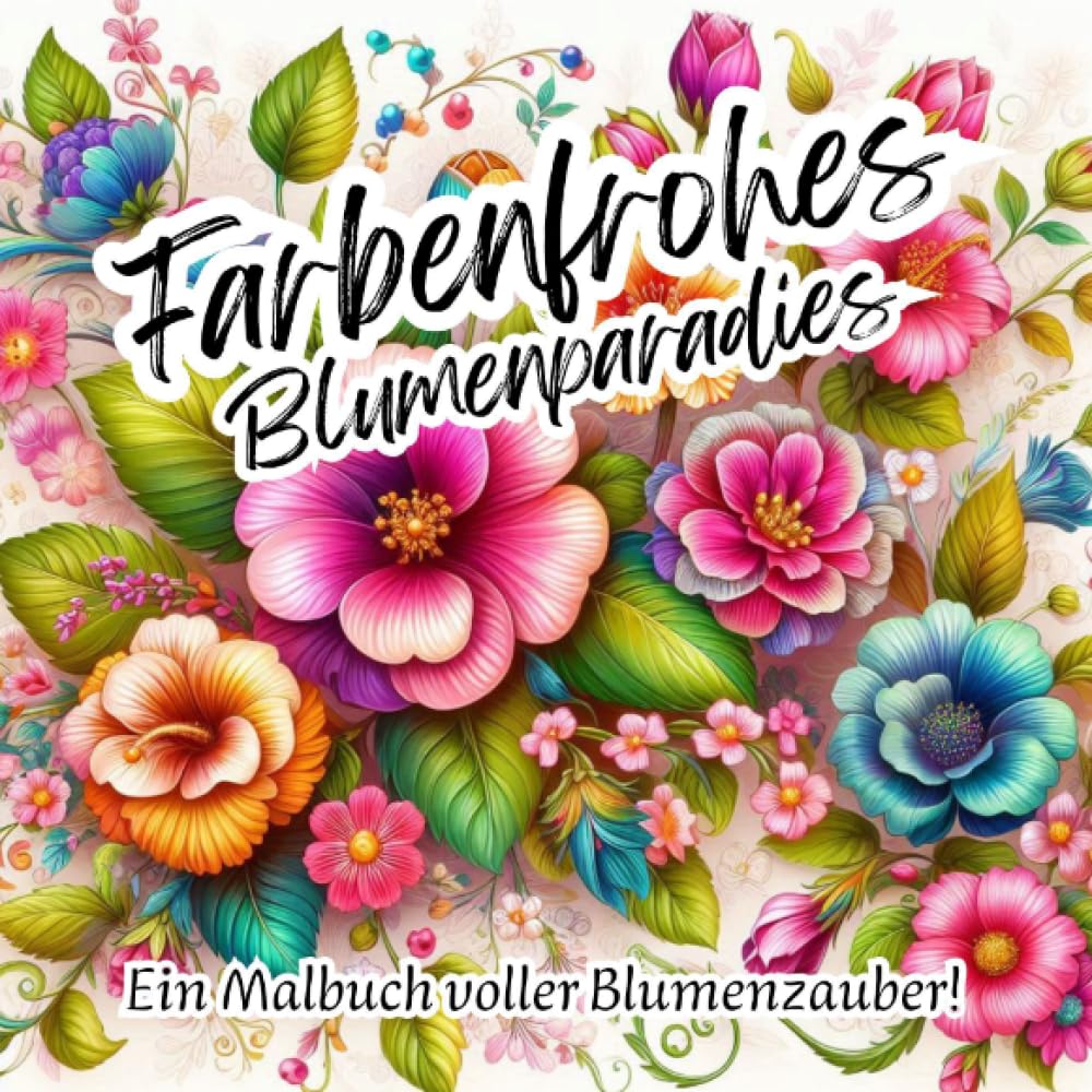 Farbenfrohes Blumenparadies - Ein Malbuch voller Blumenzauber!: DE Contemporary literature