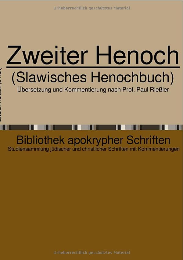 Bibliothek apokrypher Schriften / Zweiter Henoch: (Slawisches Henochbuch) Contemporary literature