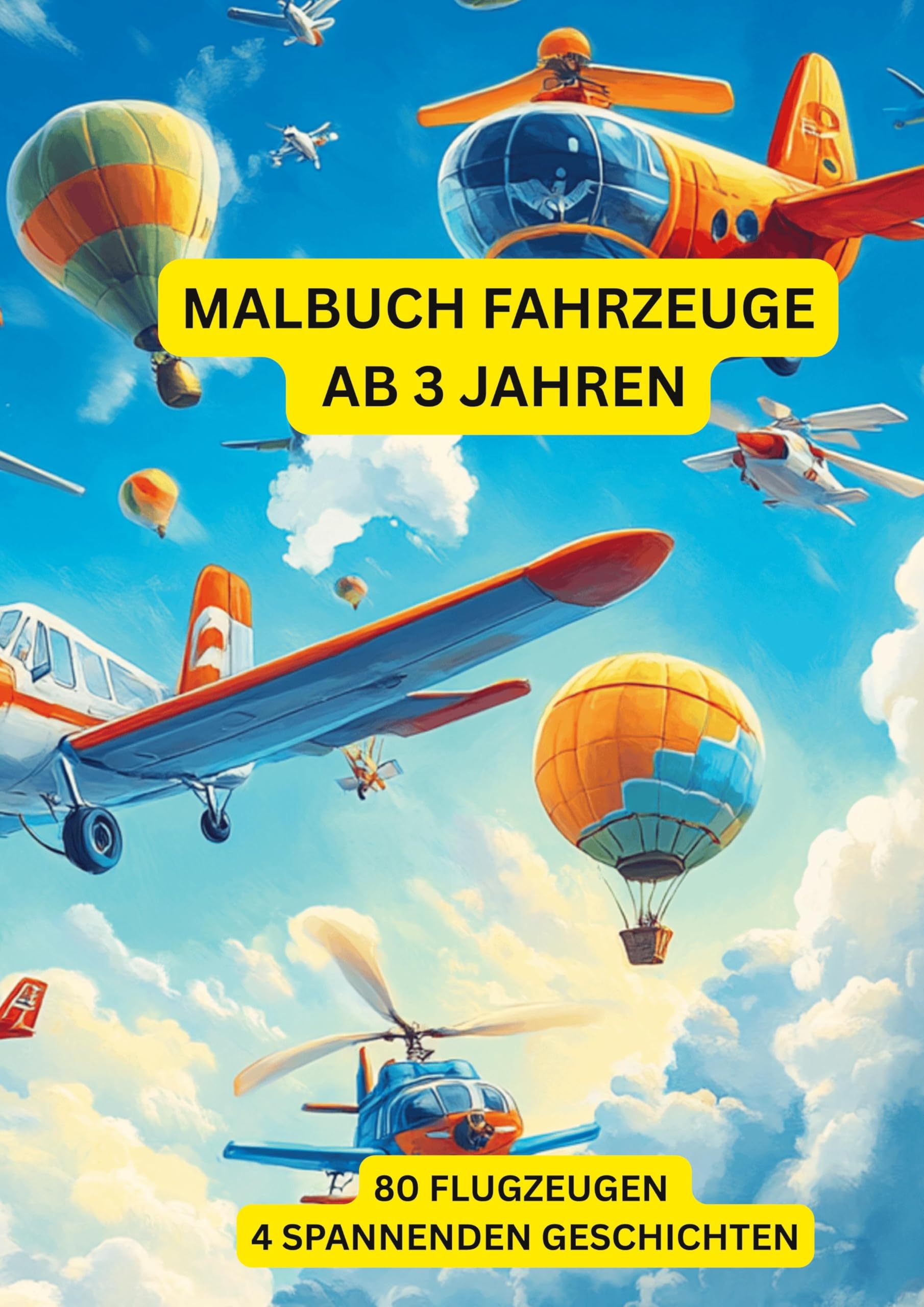 Malbuch Fahrzeuge ab 3 Jahren: Flugzeuge Non-fiction