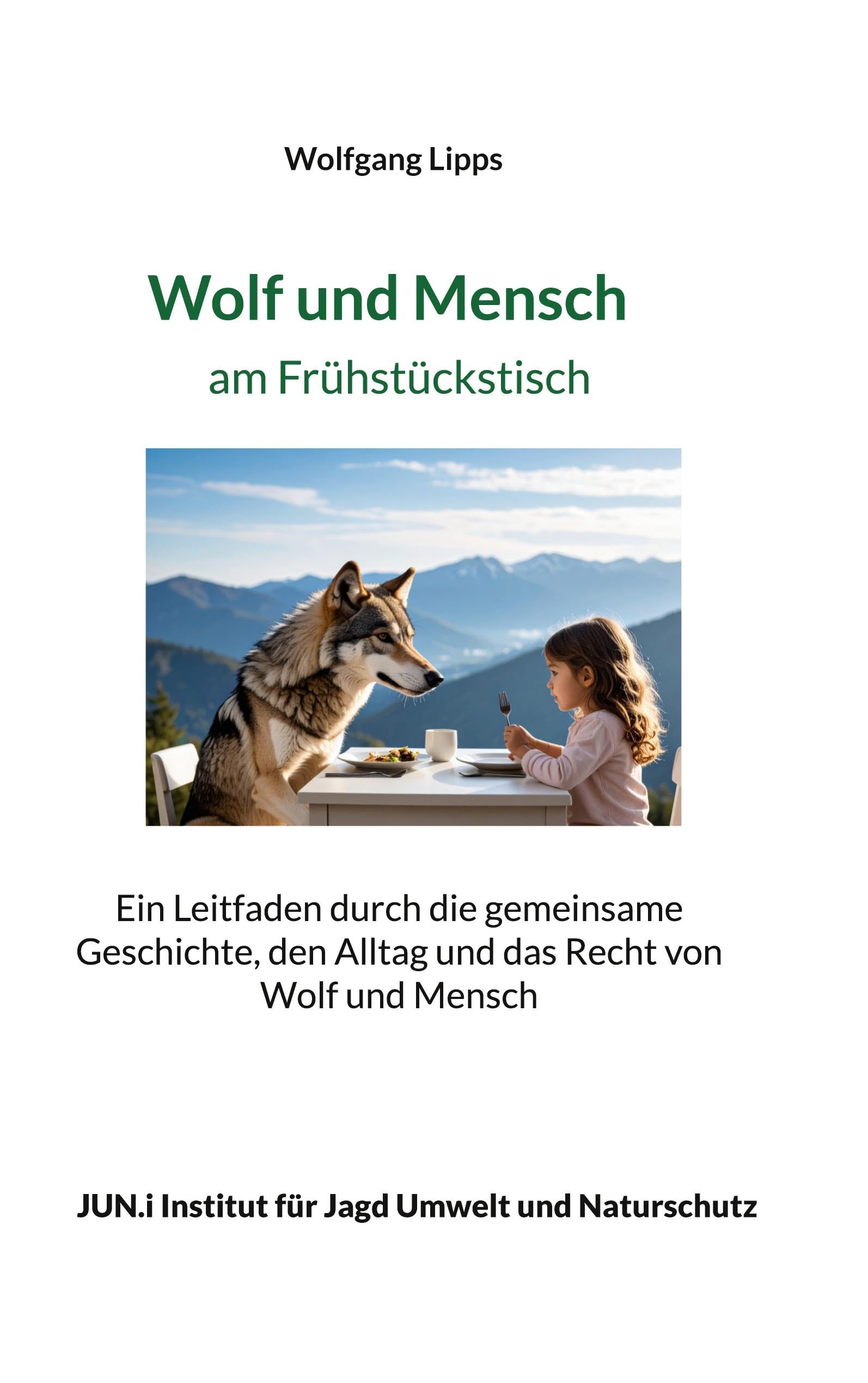 Wolf und Mensch am Frühstückstisch Leisure & Fun