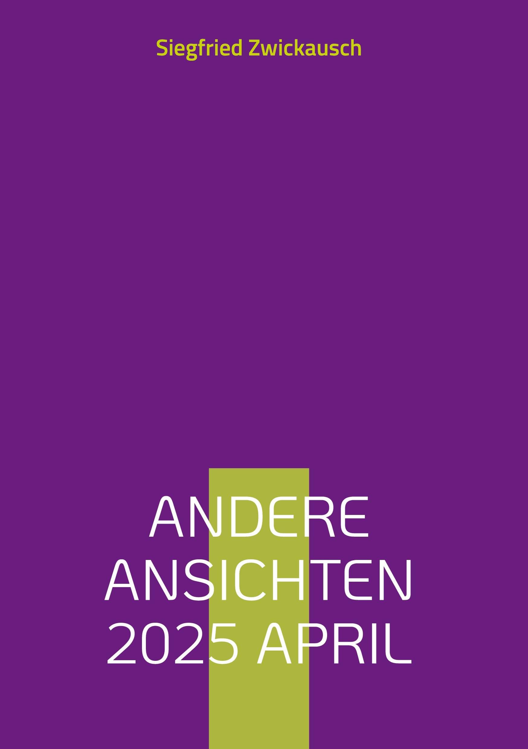 Andere Ansichten 2025 April Books