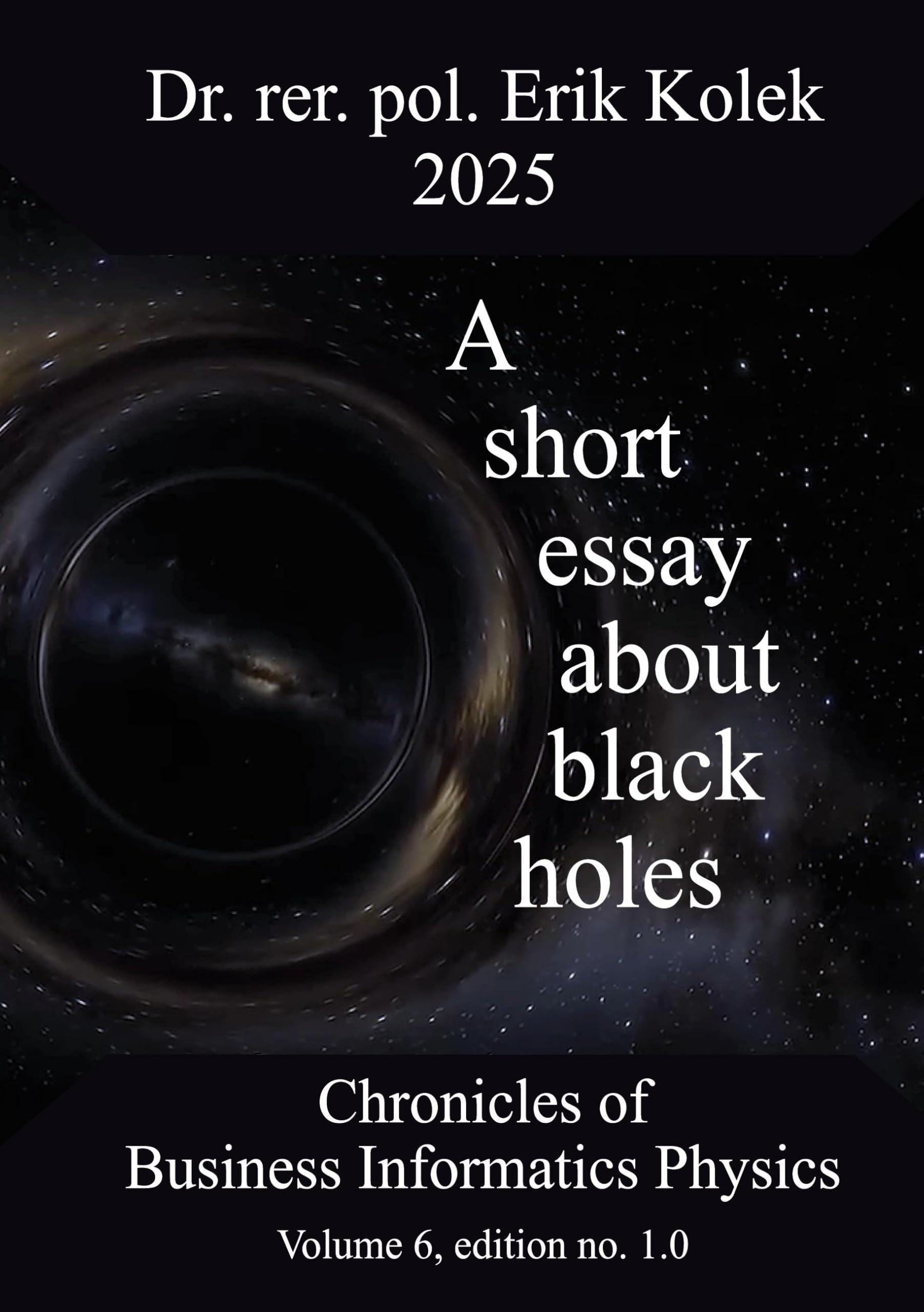 Product Image: A short essay about black holes