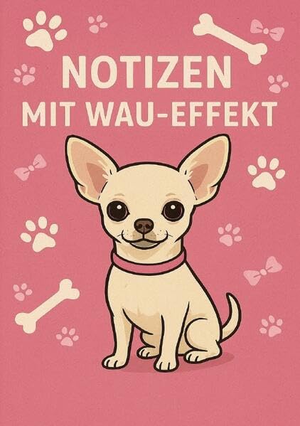 Notizbuch Chihuahua mit Wau-Effekt Lifestyle