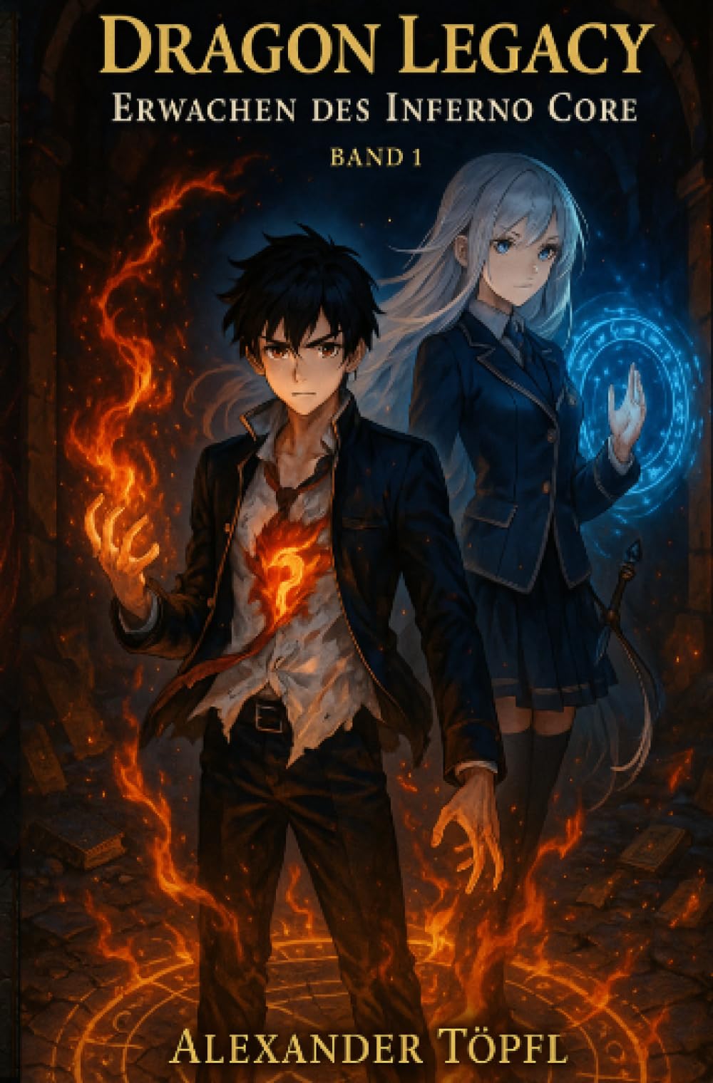 Dragon Legacy Band 1: Erwachen des Inferno Core: „Ein Junge, ein Feuer, ein Vermächtnis“ Manga